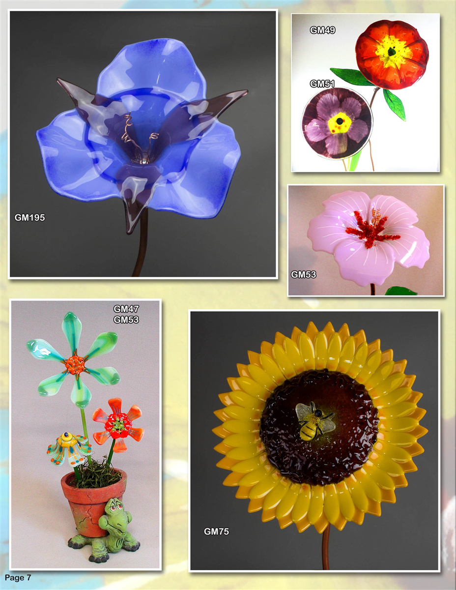 Fused Glass Flowers Molds Book by Creative Paradise