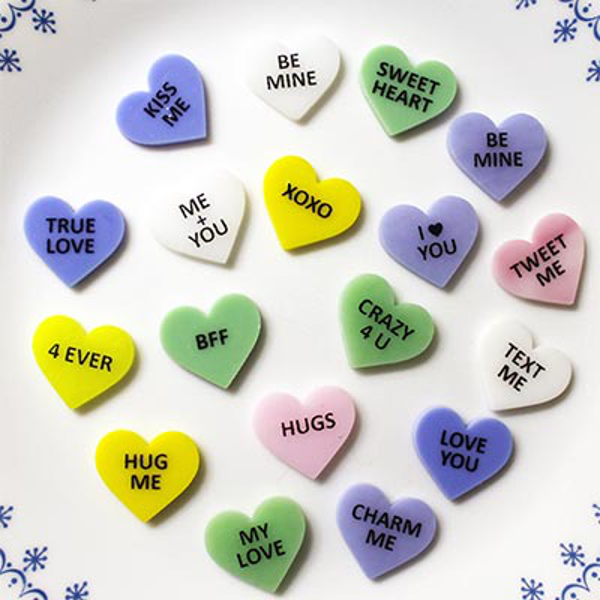 Precut Heart Lavender Pack of 3 COE90