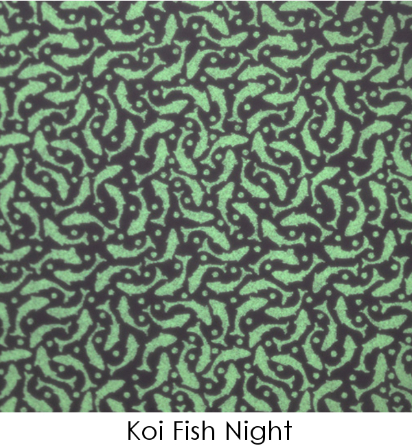 Glow Decal Koi Fish Pattern