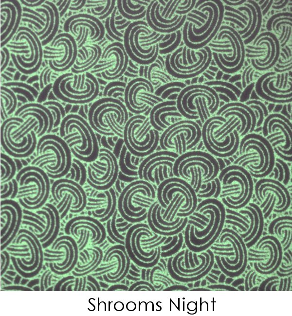 Glow Decal Shrooms Pattern