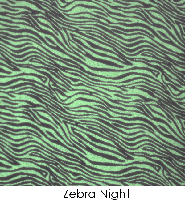 Glow Decal Zebra Pattern