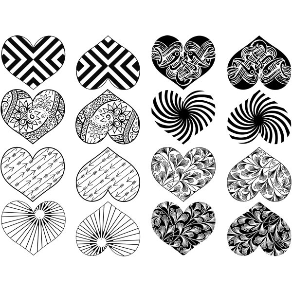 Hearts Decal Sheet