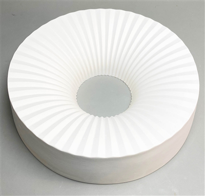 Large Fluted Shelf Ring Slumping Mold