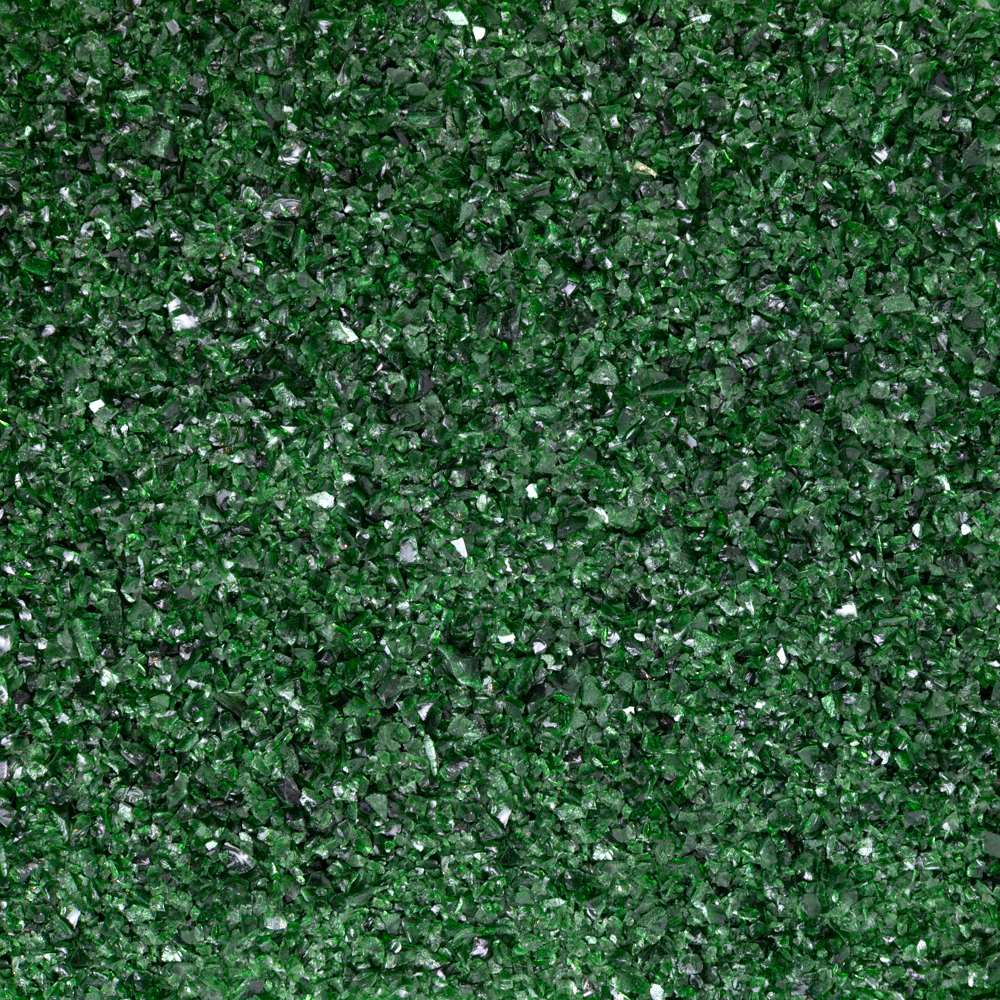 Oceanside Glass Aventurine Green Transparent Frit COE96