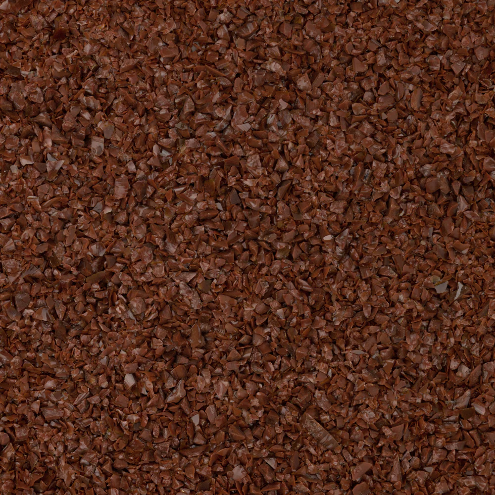 Oceanside Glass Chestnut Brown Opalescent Frit COE96