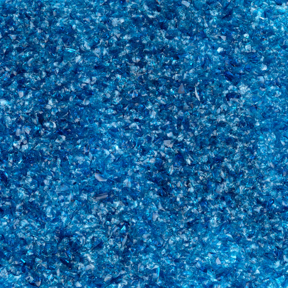 Oceanside Glass Deep Aqua Transparent Frit COE96
