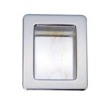 Rectangle Gallery Frame Pendant Silver Plated