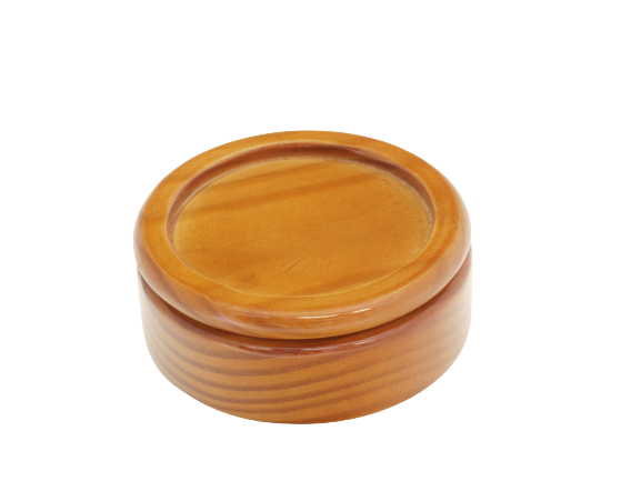 Round Wood Box with Wide Center Various Finishes