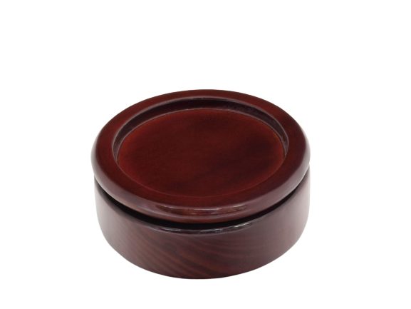 Round Wood Box with Wide Center Various Finishes