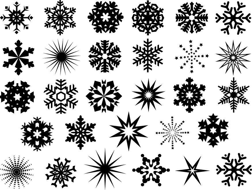 Snowflakes Decal Sheet