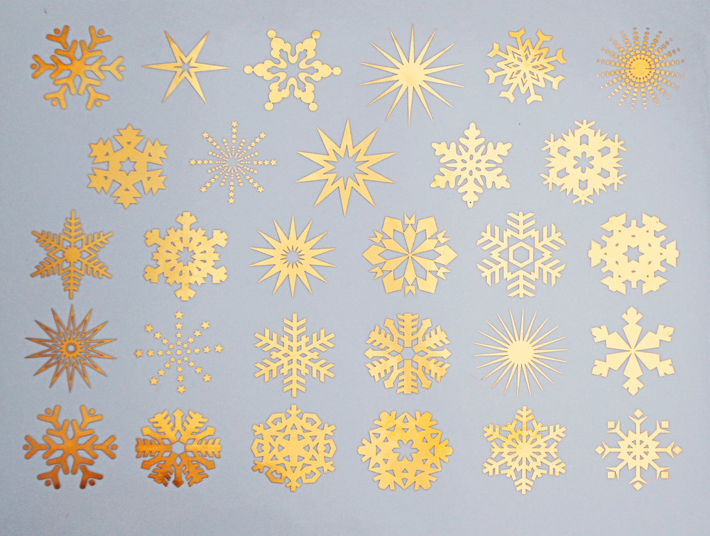 Snowflakes Decal Sheet