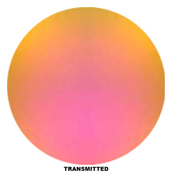 CBS Dichroic Coating Pink/ Teal on Thin Clear  COE96