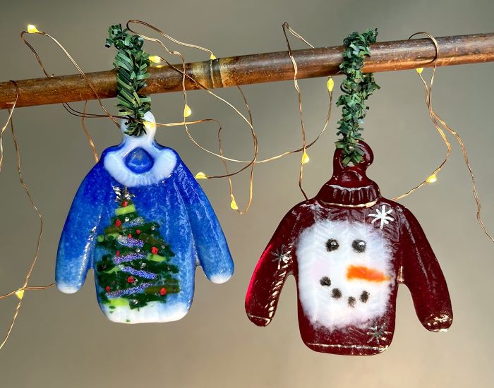 Two Holiday Sweaters Ornaments Casting Mold