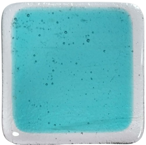 Youghiogheny Glass Turquoise Blue Transparent, 3mm COE96
