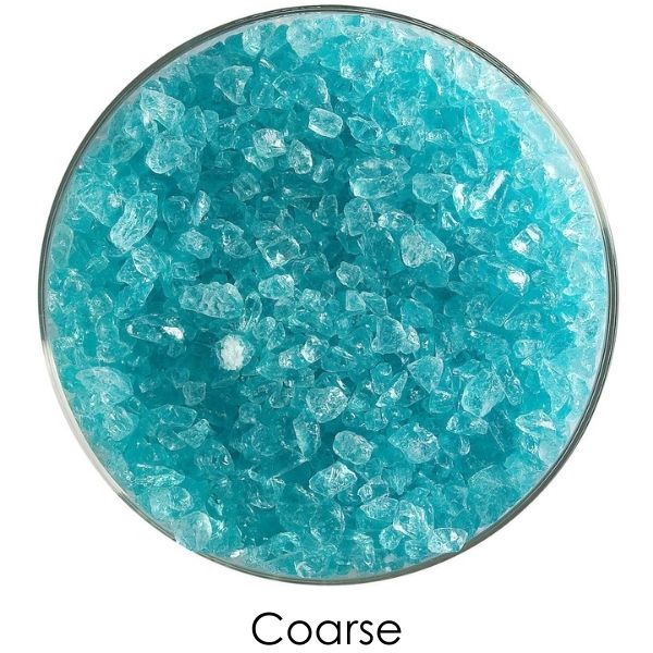 Bullseye Glass Aqua Blue Transparent Tint Frit COE90