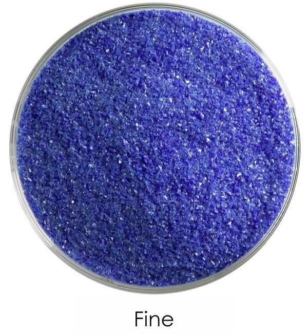 Bullseye Glass Deep Cobalt Blue Opalescent Frit COE90