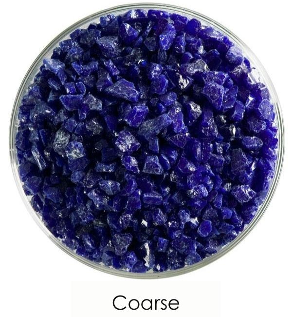 Bullseye Glass Deep Cobalt Blue Opalescent Frit COE90