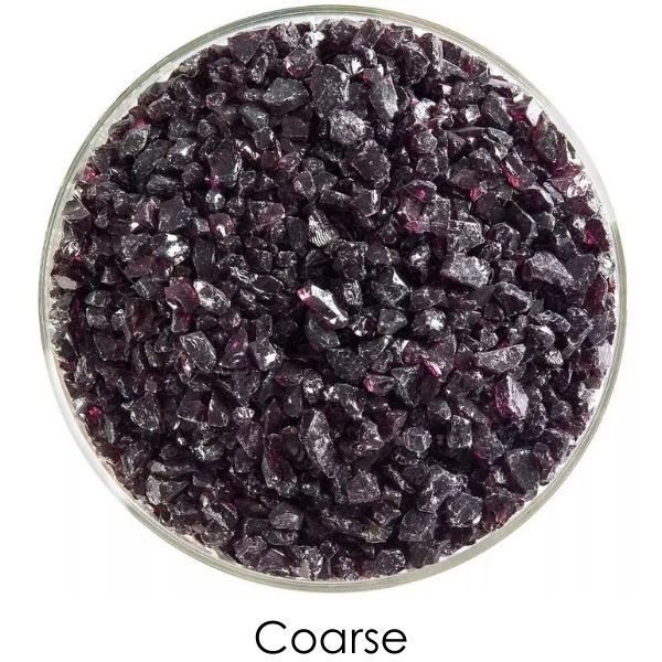 Bullseye Glass Deep Plum Transparent Frit COE90