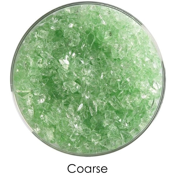 Bullseye Glass Grass Green Transparent Tint Frit COE90