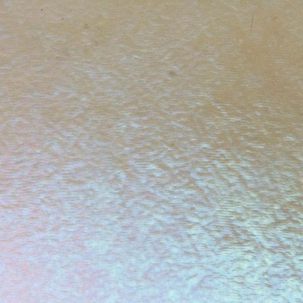 Bullseye Glass Khaki Transparent, Rainbow Iridescent, Thin-rolled, 2mm COE90