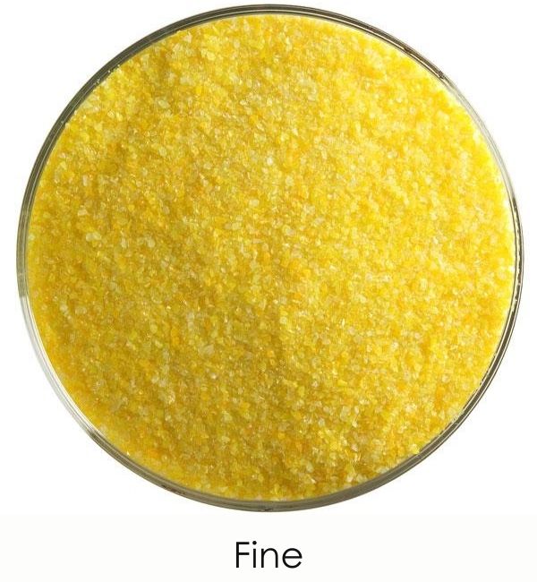 Bullseye Glass Marigold Yellow Opalescent Frit COE90