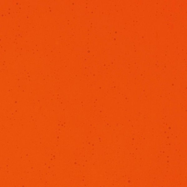 Bullseye Glass Orange Transparent, Double-rolled, 3mm COE90