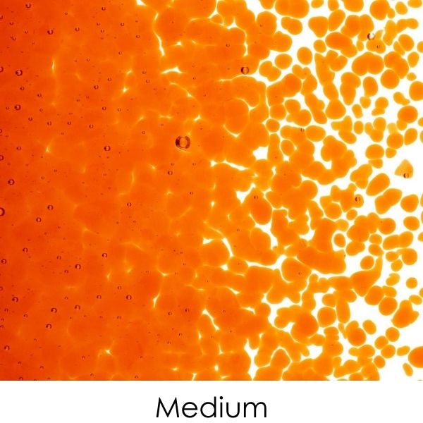 Bullseye Glass Orange Transparent Frit COE90