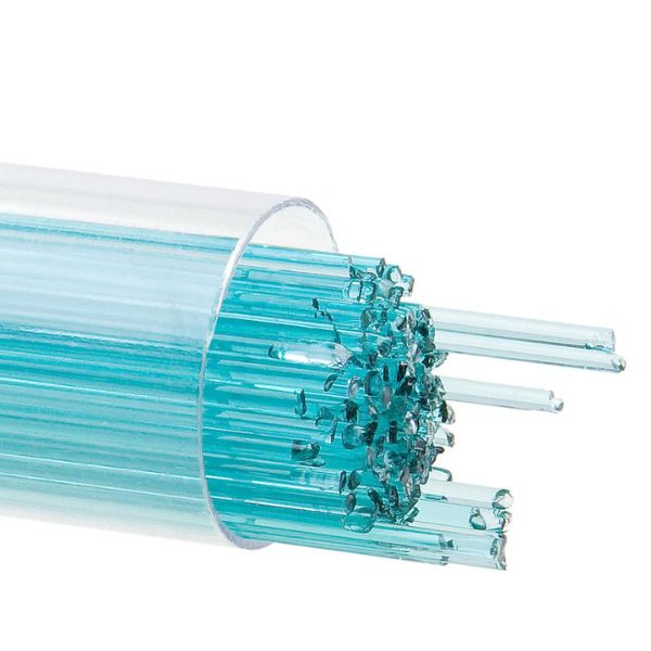 Bullseye Glass Stringers Light Aquamarine Blue Transparent COE90