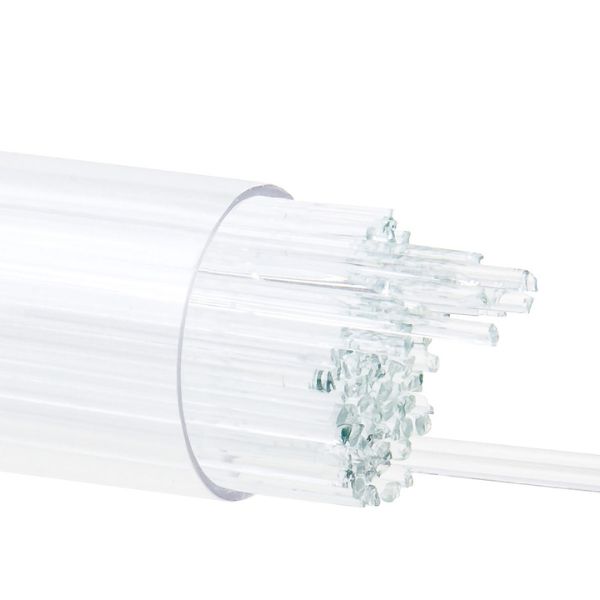 Bullseye Glass Stringers Reactive Ice Transparent COE90