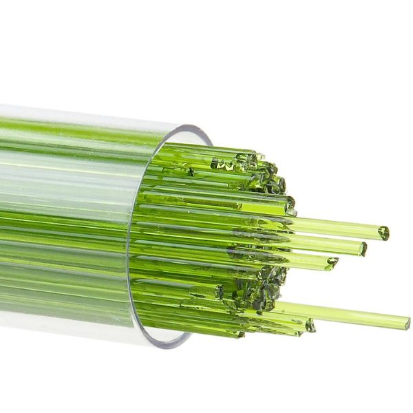 Bullseye Glass Stringers Spring Green Transparent COE90