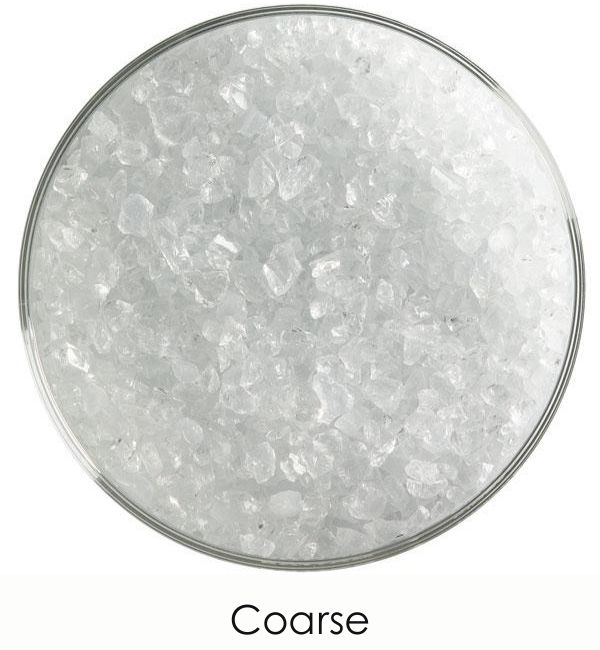 Bullseye Glass Translucent White Opalescent Frit COE90