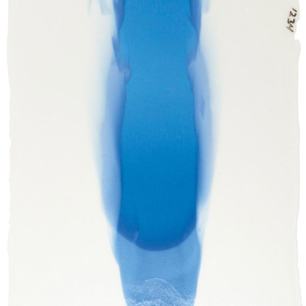 Bullseye Glass Warm White, True Blue Cascade Streaky 3mm COE90