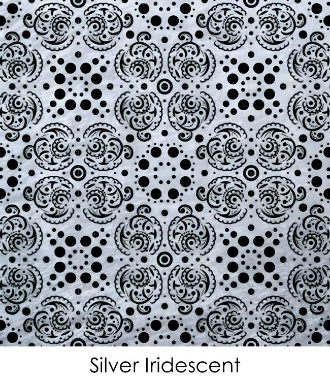 Etched Iridescent Carousel Pattern COE90
