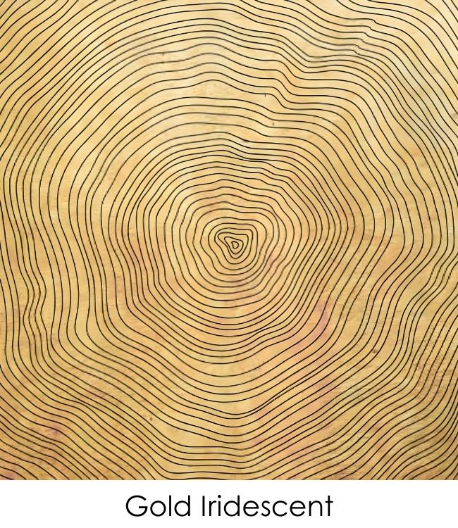 Etched Iridescent Growth Rings Pattern COE90