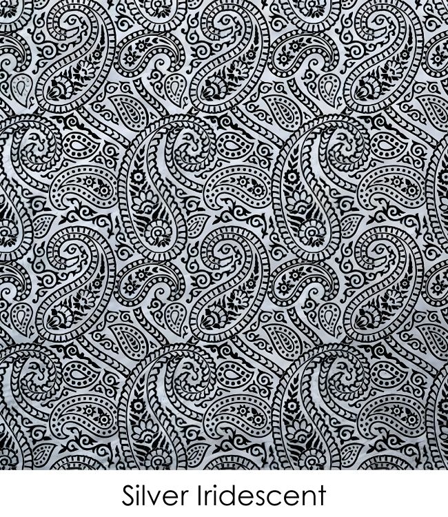 Etched Iridescent Paisley Pattern COE90