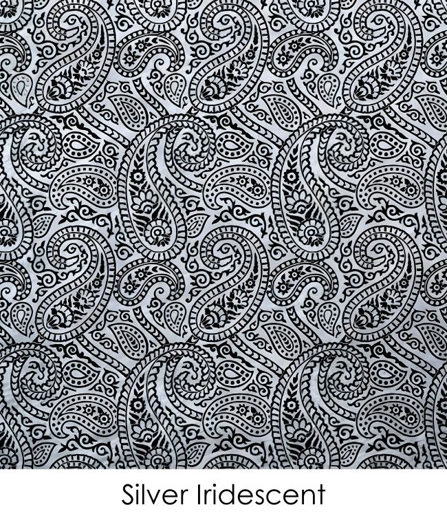 Etched Iridescent Paisley Pattern COE90