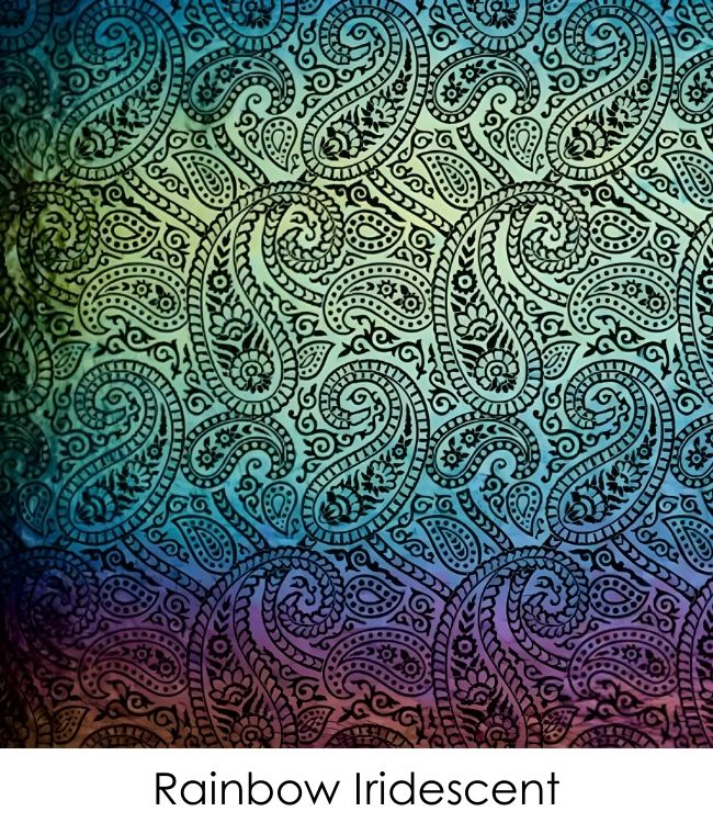 Etched Iridescent Paisley Pattern COE90