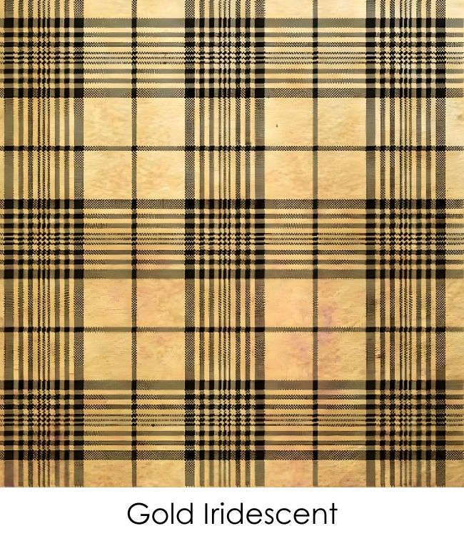 Etched Iridescent Plaid Pattern COE90