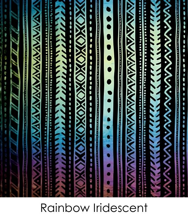 Etched Iridescent Stripes Pattern COE90