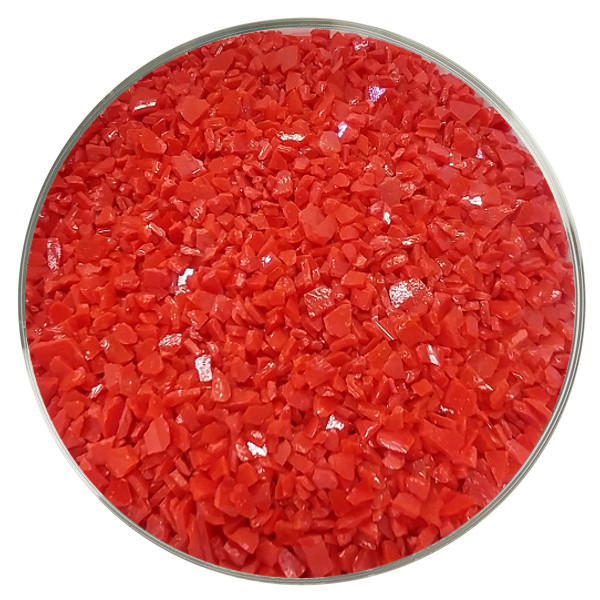 Wissmach Glass Dark Red Opalescent Frit COE96