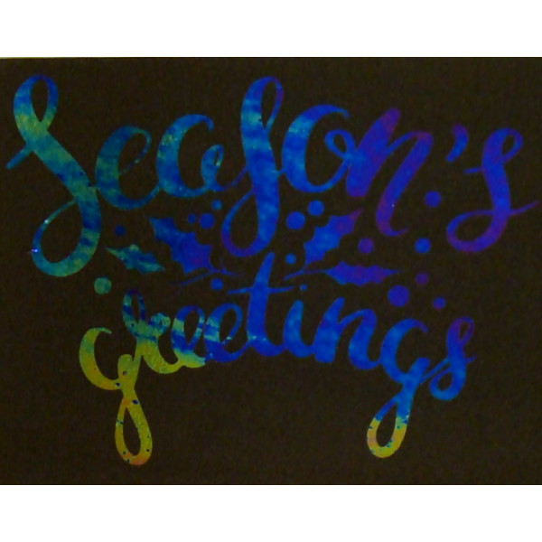 Etched Luminescent Seasons Greetings Ornament Pattern COE96