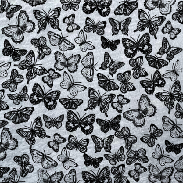 Etched Iridescent Butterflies Pattern COE90