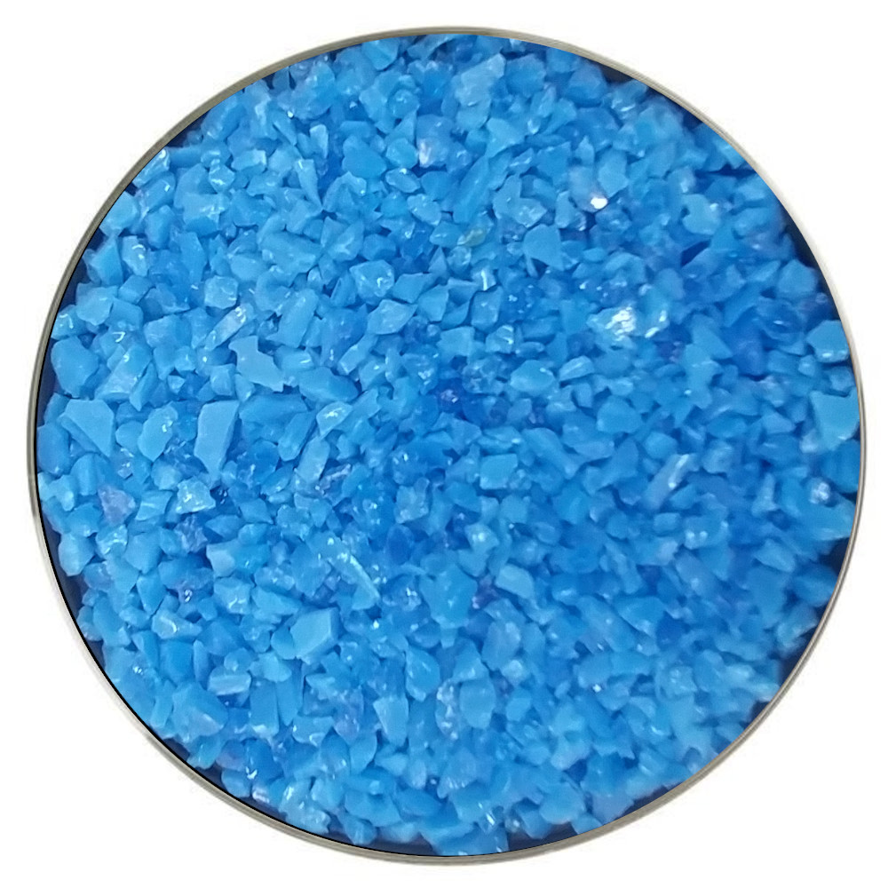 Wissmach Glass Reactive Blue Opalescent Frit COE96