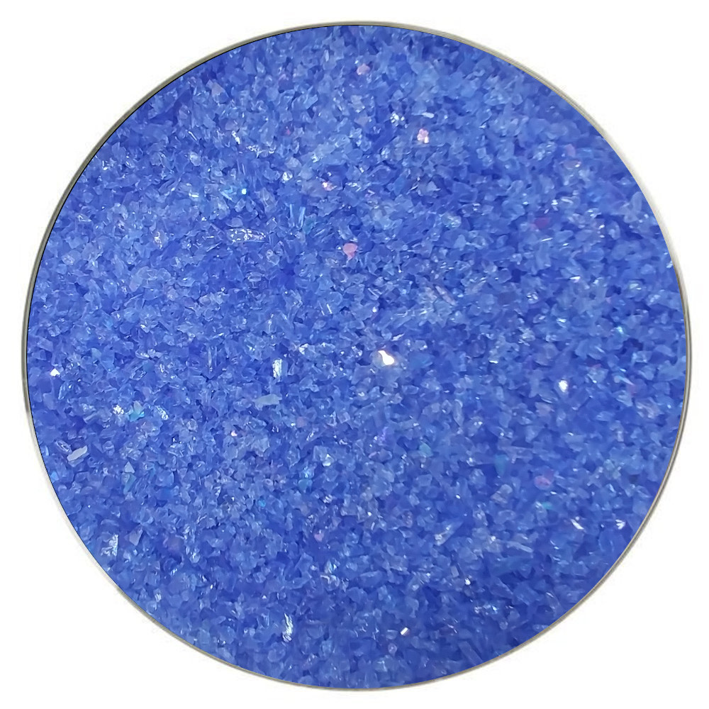 Wissmach Glass Cornflower Blue Transparent Frit COE96