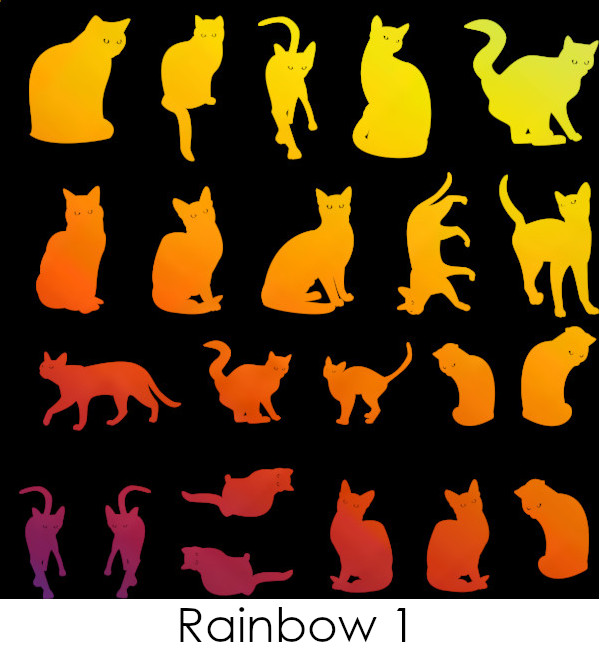 Etched Cat Silhouette Pattern on Thin Glass COE90