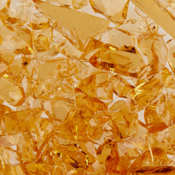 Oceanside Glass Pale Amber Transparent Frit COE96