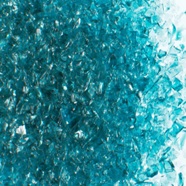 Oceanside Glass Blue Topaz Transparent Frit COE96