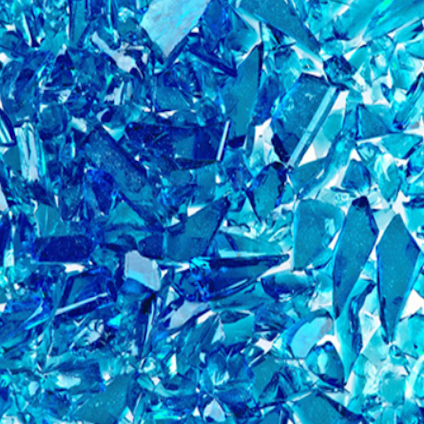 Oceanside Glass Blue Topaz Transparent Frit COE96