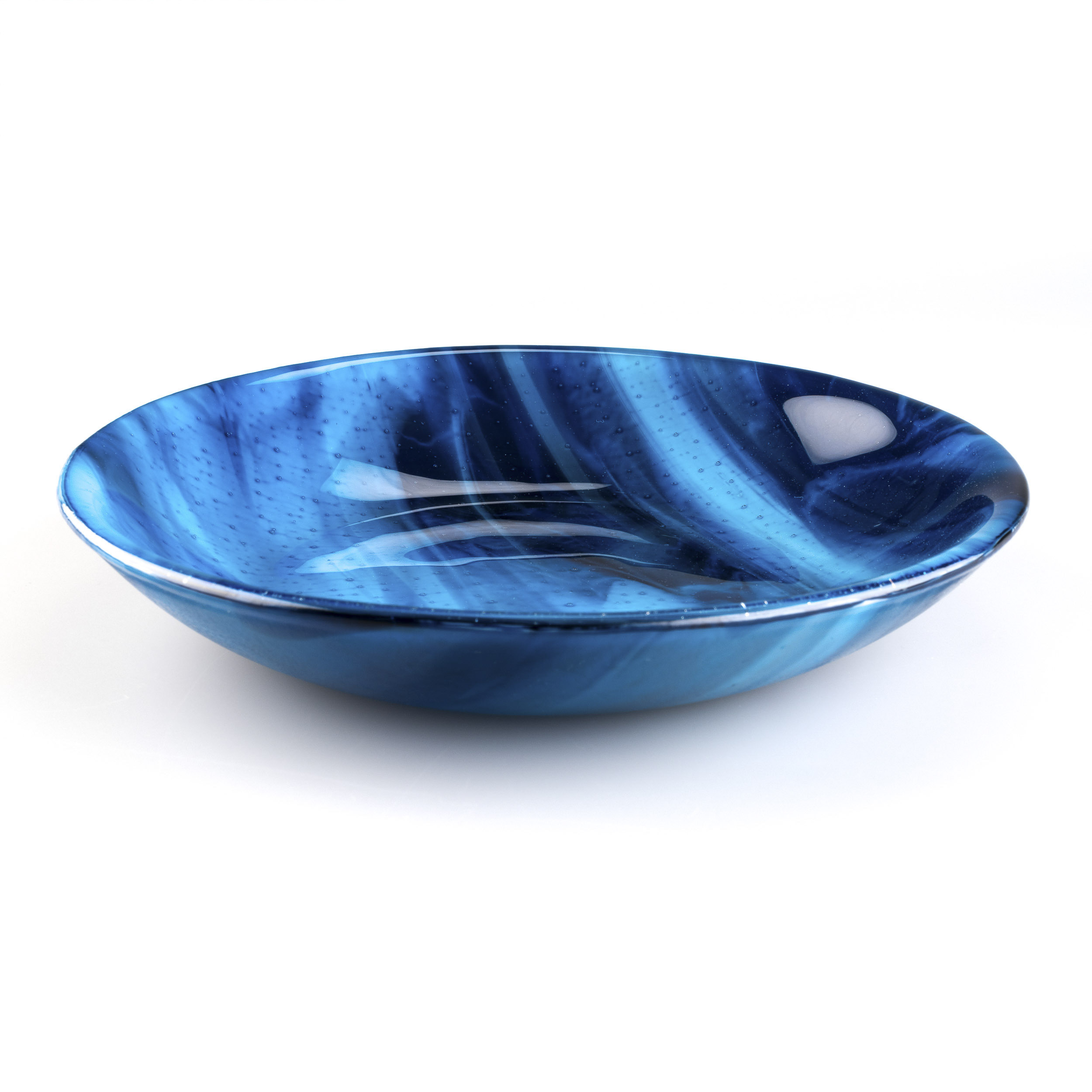 Bullseye Glass Mold #8772, Simple Rimless Dish 9