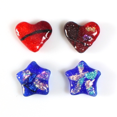 Hearts and Stars Kiln Casting Mold